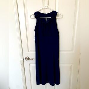 Signature by Sangria JCP Sleeveless Navy Midi Dress Size 12